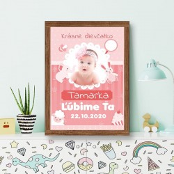 Tabuľka Krásne dievčatko