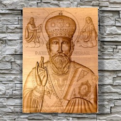Drevený obraz - Sv. Mikuláš